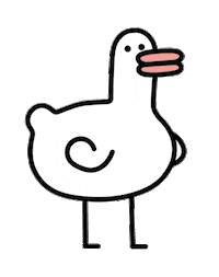 wordduck dance dancing duck word Sticker