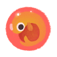 baby animal fish Sticker by pikaole