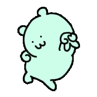 Happy Teddy Bear Sticker by luckycavity