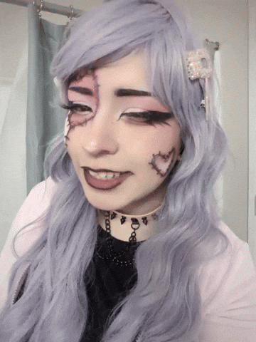 Creepy Cute Hello GIF