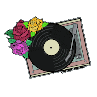 Vinyl Record Sticker