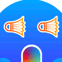 Shocked Rainbow GIF by TotalEnergiesxBadminton