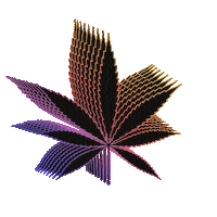 Cannabis Leaf Sticker by BARBARYCOAST
