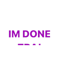 Im Done Tra Sticker by HAUS OF AUB