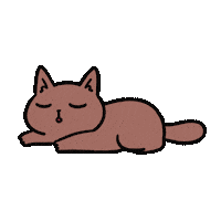 Cats Sleeping Sticker by Cat and Cat Comics