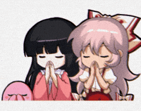Fujiwara No Mokou Pray GIF