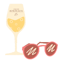 Summer Sipping Sticker by Vins de Bordeaux