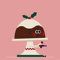 Christmas Pudding GIF by Mioe Studio