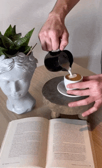cafeconmigo coffee latte art conmigo GIF