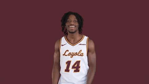 I Cant Hear You College Hoops GIF by LoyolaRamblers