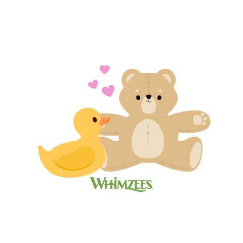 Teddy Bear Love Sticker by WHIMZEES