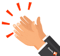 qwordsdotcom clap hands success website Sticker