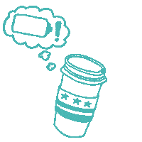 Coffee Battery Sticker by CreativeMornings/DC