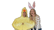 Spring Chicken Sticker by Anke van Delden