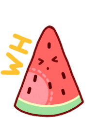 lukistuliskk happy excited fruit watermelon Sticker