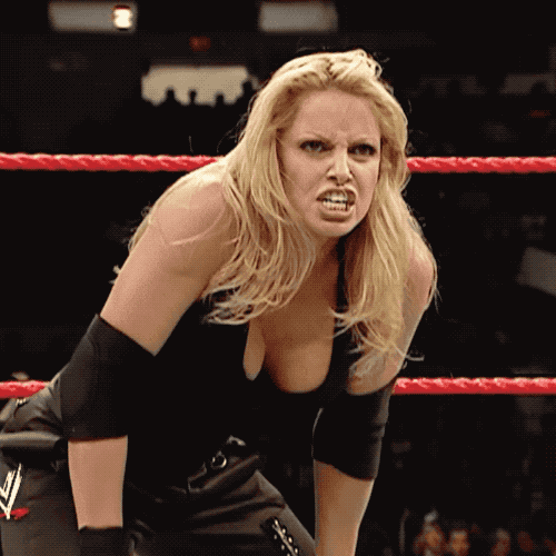 Angry Cleavage GIF by Trish Stratus