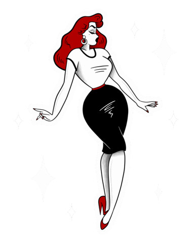 jenniferelderart pinup pin up jennifer elder art jennifer elder Sticker