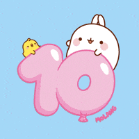 Happy 10 Years GIF by Molang