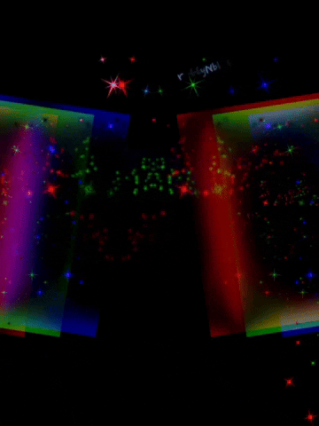 prettynblu pink glitch blue red GIF