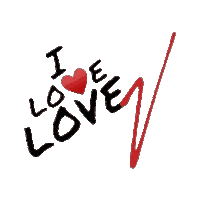 In Love Heart Sticker by Vegas2La Magazine
