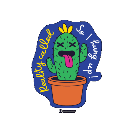 Black_Owl_Design giphygifmaker reality designer cactus Sticker