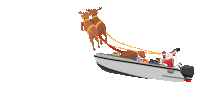 Santa Claus Christmas Sticker by Alumax Boats