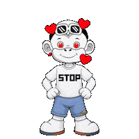 Just Stop Too Much Sticker by Zhot