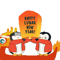 Happy Chinese New Year Sticker by Pudgy Penguins
