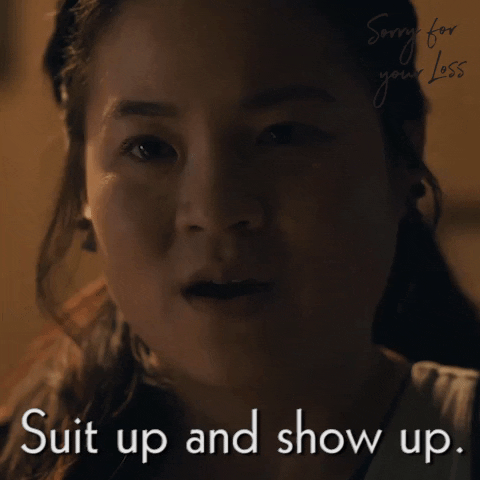 suit up season 1 GIF by Sorry For Your Loss