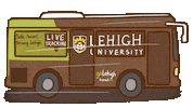 lehighu college bus transportation lu Sticker