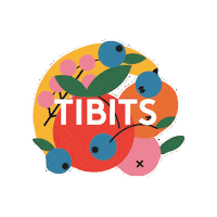 tibits vegan zuri tibits Sticker