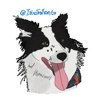 Dogs Border Sticker
