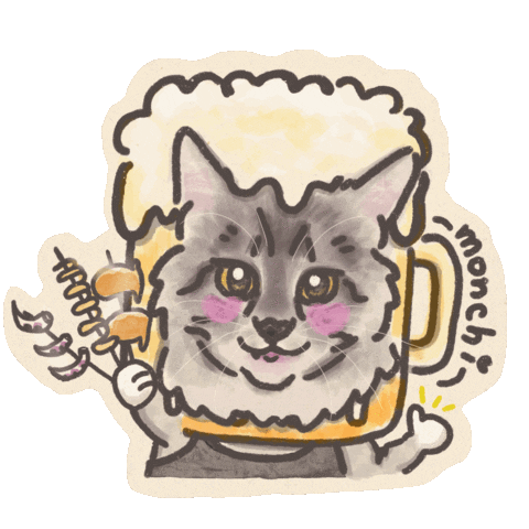 Beer Monchi Sticker