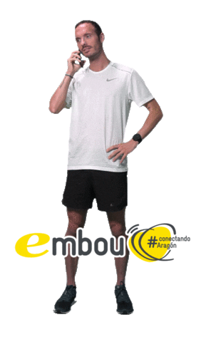 Run Hello Sticker by Embou MasMovil