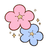 Happy Flowers Sticker