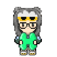 Happy Birthday Pixel Sticker