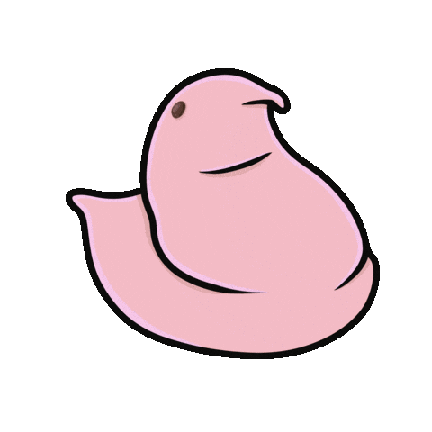 JessieAra pink easter gif artist chick Sticker