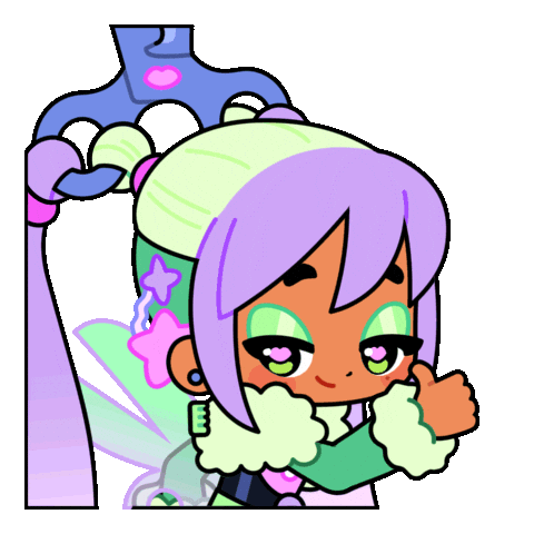 SparklesMagicalMarket yes green good thumbs up Sticker