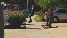 hotproperties fun real estate celebrities skateboard GIF