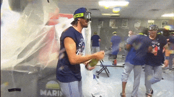 Spraying Blue Jays GIF by Toronto Blue Jays