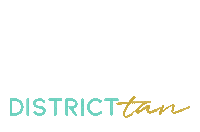 districttan glowing kansas city spray tan spraytan Sticker