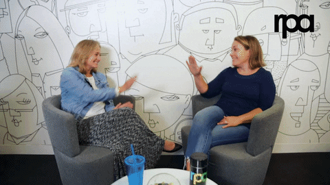 RPA_Advertising giphyupload star high five collaborate GIF