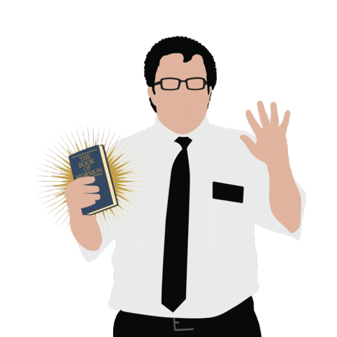 waving andrew rannells Sticker by The Book of Mormon