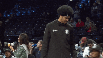 brooklyn nets smile GIF by NBA