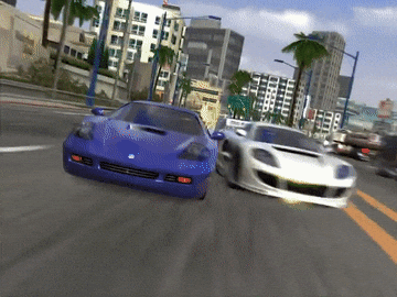 Racing Game Burnout GIF