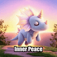 Inner Peace Wisdom GIF by Divineasaur