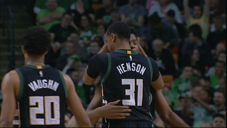 john henson hug GIF by Milwaukee Bucks