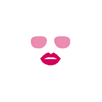 Think Pink Sticker by Banana Beauty