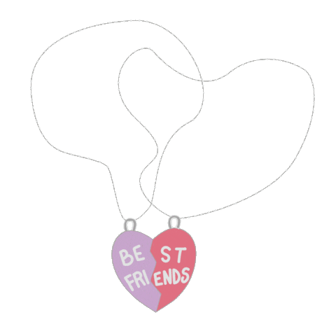 Best Friend Heart Sticker by BUXOM