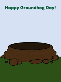 Emerging Groundhog Day GIF